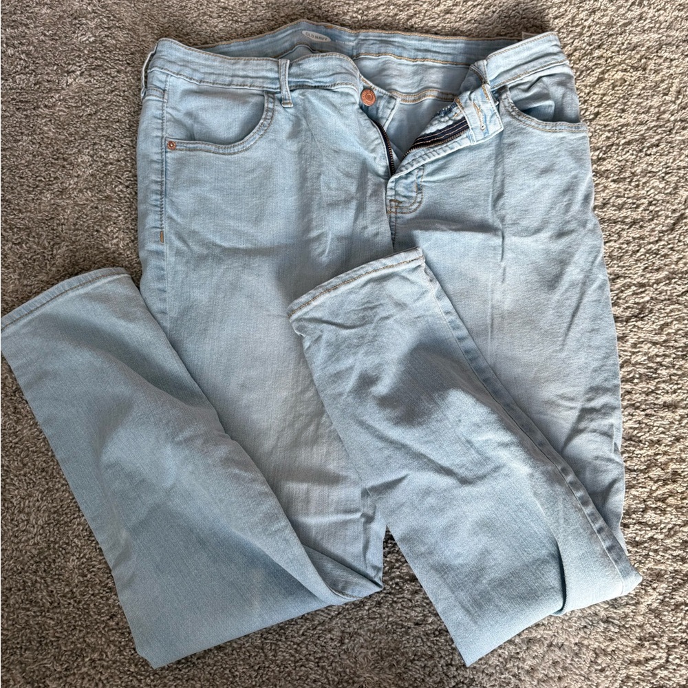 Old Navy Women's Light Blue Super Skinny Jeans